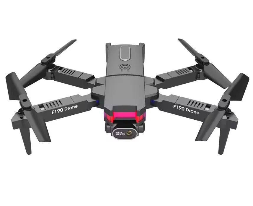 New Dron F190 4k hd Dual Camera Wifi Fpv Foldable Quadcopter Helicopter Drones Toys Rc Mini Drone F190 V E58 E99 K3 F189