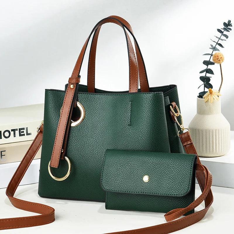 Customised logo Bags Women Handbags Ladies Women Handbag Sets Leather PU Women's Shoulder Bags Handbags