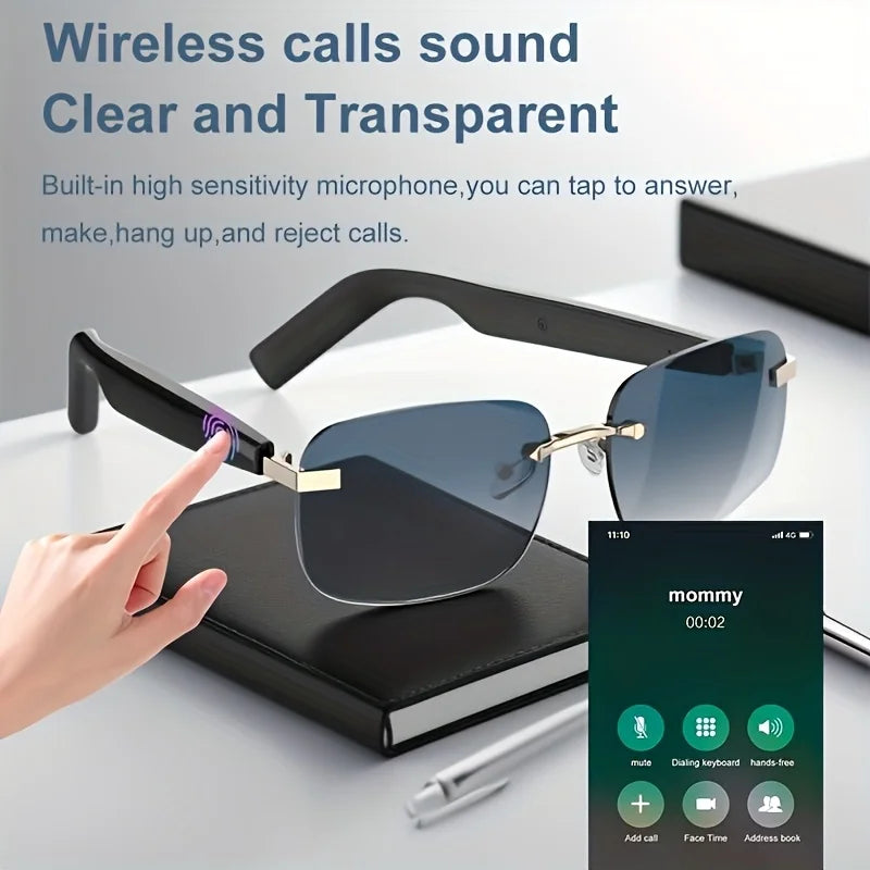 These Innovative Smart Glasses Come with Touch Controls and an Integrated Microphone, Making Them Ideal for Outdoor Adventures