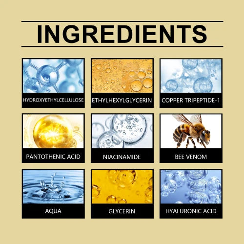 Hoygi Bee Venom Facial Capsules Nourish Moisturize  Improve Skin's Youthful Vitality And Firming Skin Care
