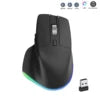 2.4G+BT Wireless 6D Ergonomic Gaming Mouse Optical RGB Backlit 2400CPI Rechargeable Stock 7 Buttons for Laptop/Desktop/Tablet