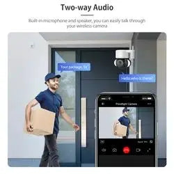 EDUP 8MP Outdoor  WiFi Smart Camera PTZ Security Surveillance Wireless Wifi IP Network Camera