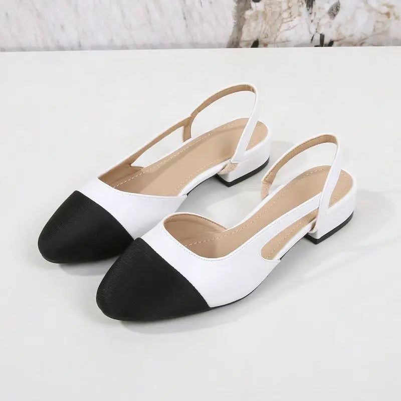 Wholesale Fashion 32-44 Sandales Femmes Cheap Shoes Steel Toe Female Footwear Slingback Flat Sandals for Ladies 2024