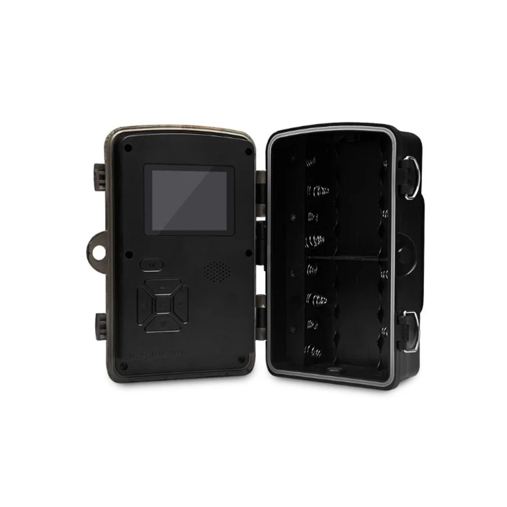 Wildlife Trail Camera with Night Vision Wide-Angle Len Waterproof 1080P CMOS Imaging Sensor for Game Hunting Animal Trap Deer