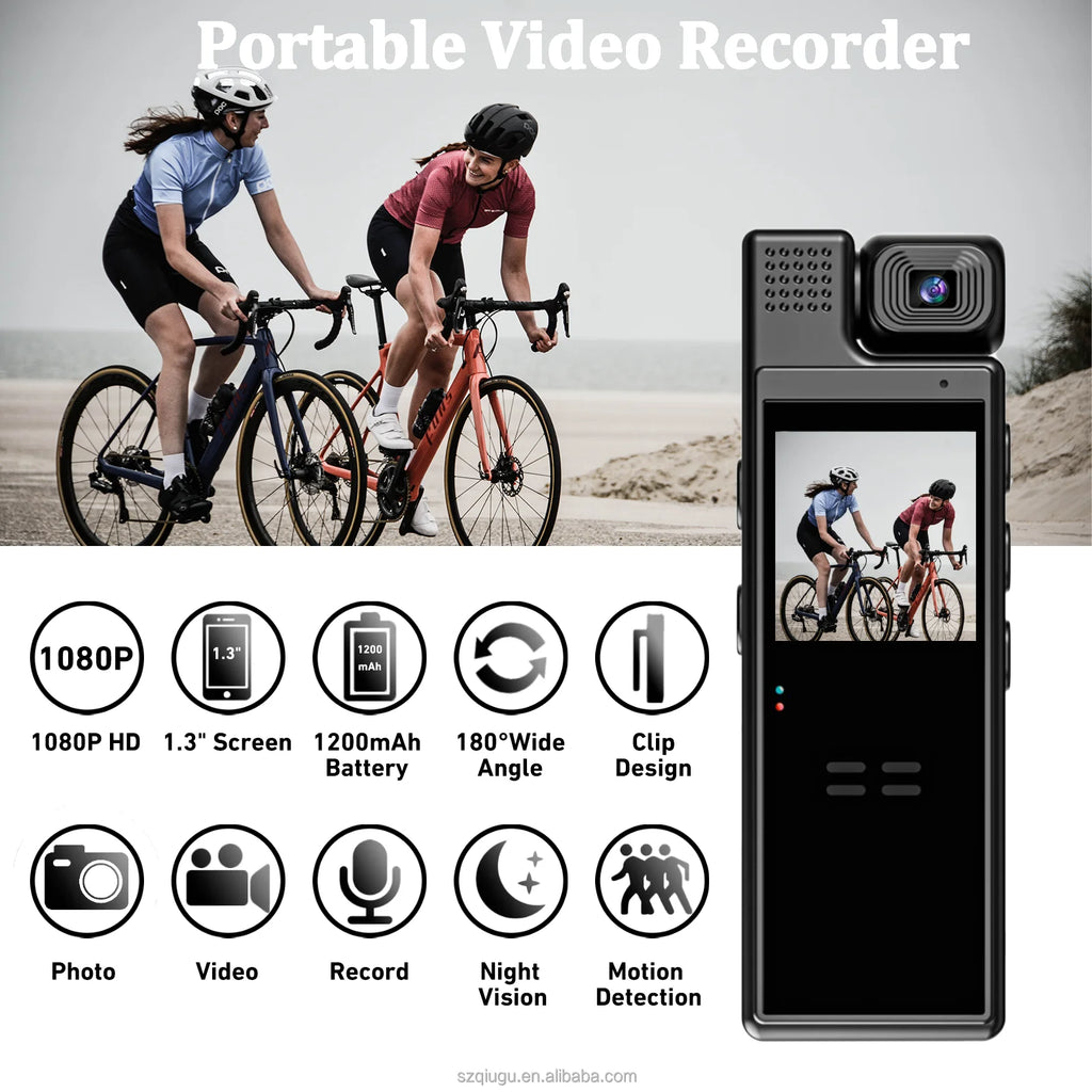 MD No Wifi MIni Body Camera Home Security Cam Surveillance Cameras Indoor and Outdoor Action Sports Cameras Clip Design
