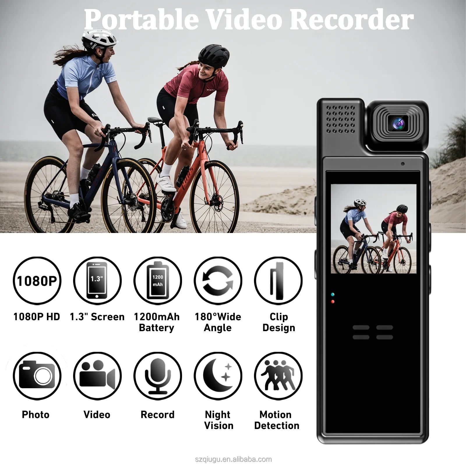 MD No Wifi MIni Body Camera Home Security Cam Surveillance Cameras Indoor and Outdoor Action Sports Cameras Clip Design
