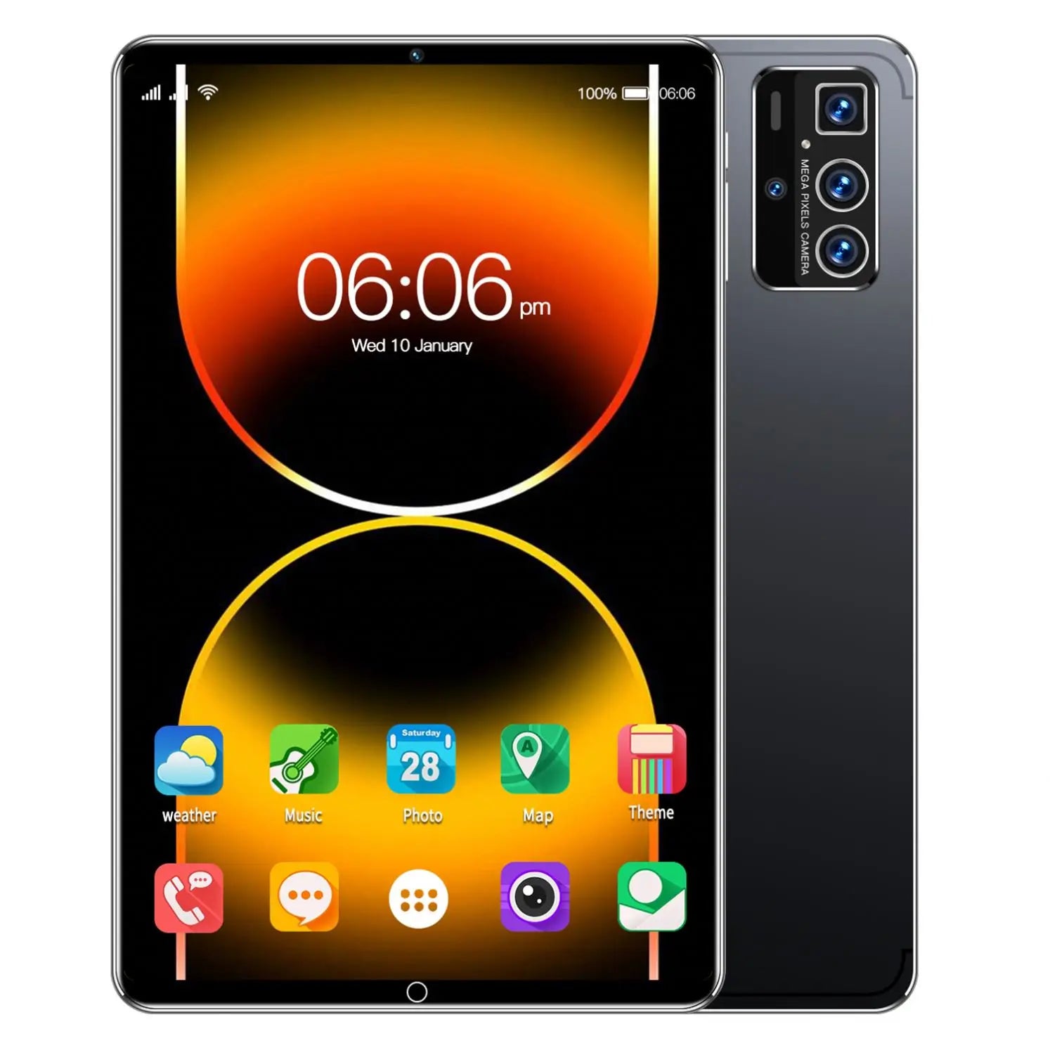 Pro 14 Branded 10.1 Inch Dual SIM Android Tablet 16GB+1TB Educational and Includes Phone Call Feature