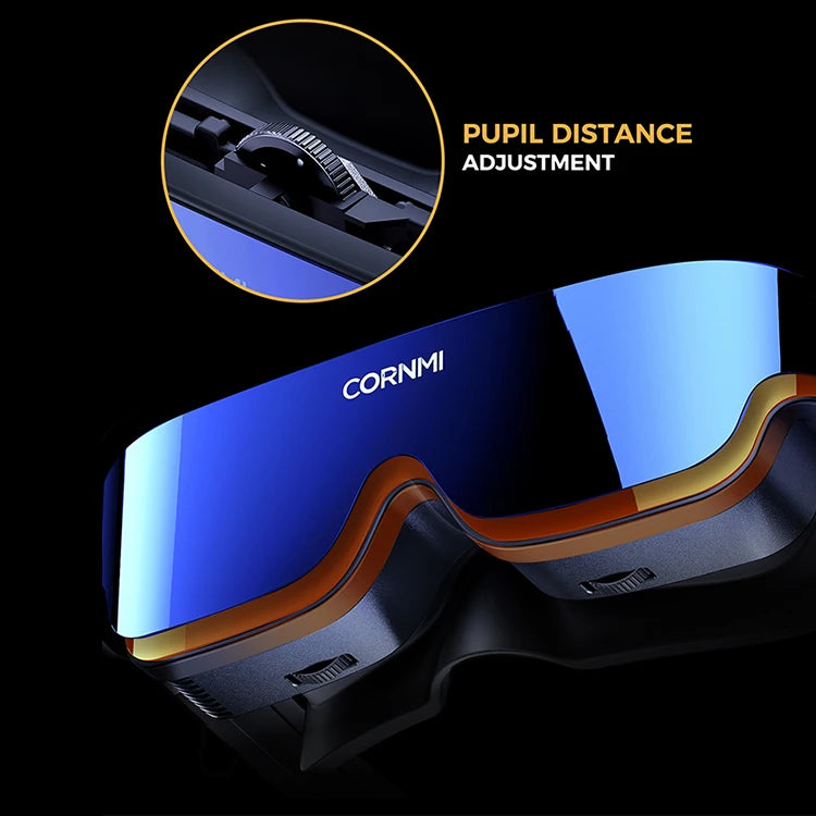 CORNMI Immersive 3D MR Hardware Smart Glasses Head Mounted Virtual Reality Display for Private Cinema & Gaming Stock Available