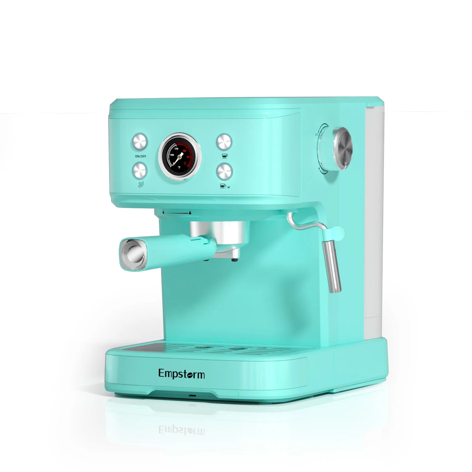 For 04E High Quality Aluminum Semi-Automatic Coffee Machine with 20 Bars Pressure 1100W for Espresso Cappuccino & Latte