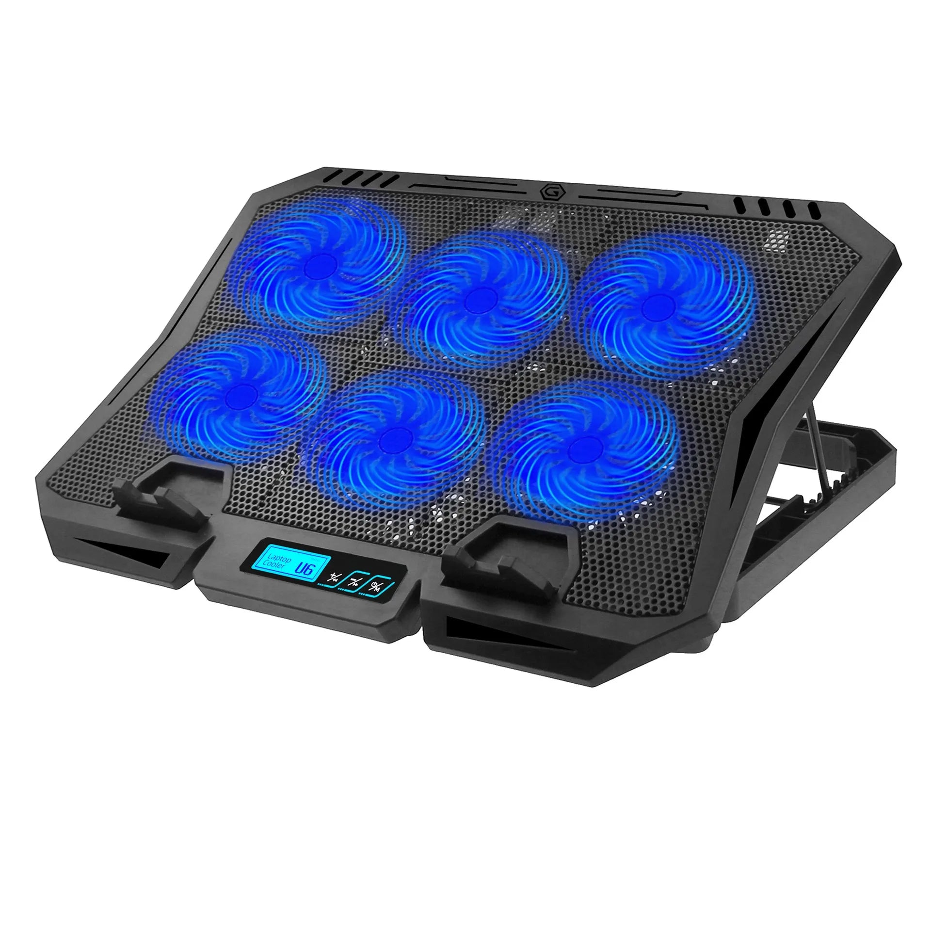 X6A Budget Dual Fans Laptop Cooler Plastic Adjustable Stand with USB Ports for 15.6/17.3 Inch Gaming Laptops in Stock