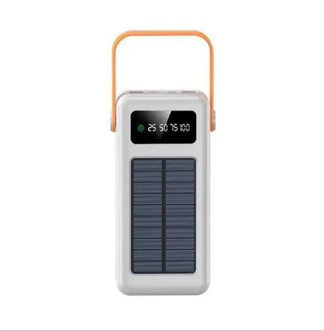 Customizable Powerbank 50000mAh 30000nah Solar Power Bank Outdoor with LED Lights New 6Ah Power Station with Cable Included