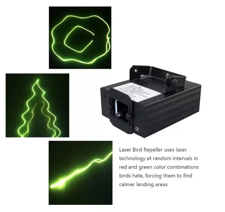 Indoor Bird Laser Light Harmless Bird Repellent Device With RF Control for Farm Warehouse Keep Birds Pigeon Away