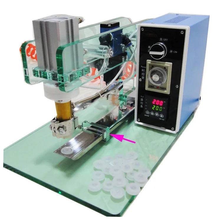 Semi Automatic Coffee Bag One Way Degassing Valve Applicator Machine One Way Coffee Valve Machine Valve Applicator