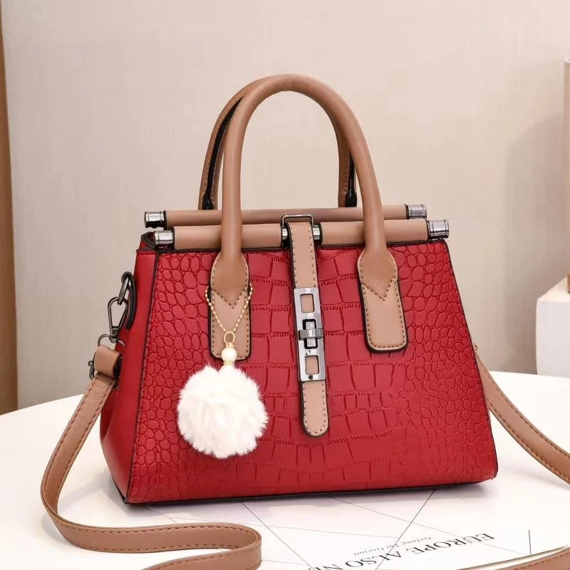 Wholesale Fashion Single Shoulder Crossbody Fur Ball Pendant Foreign Trade  Bags Women's Bags Handbags