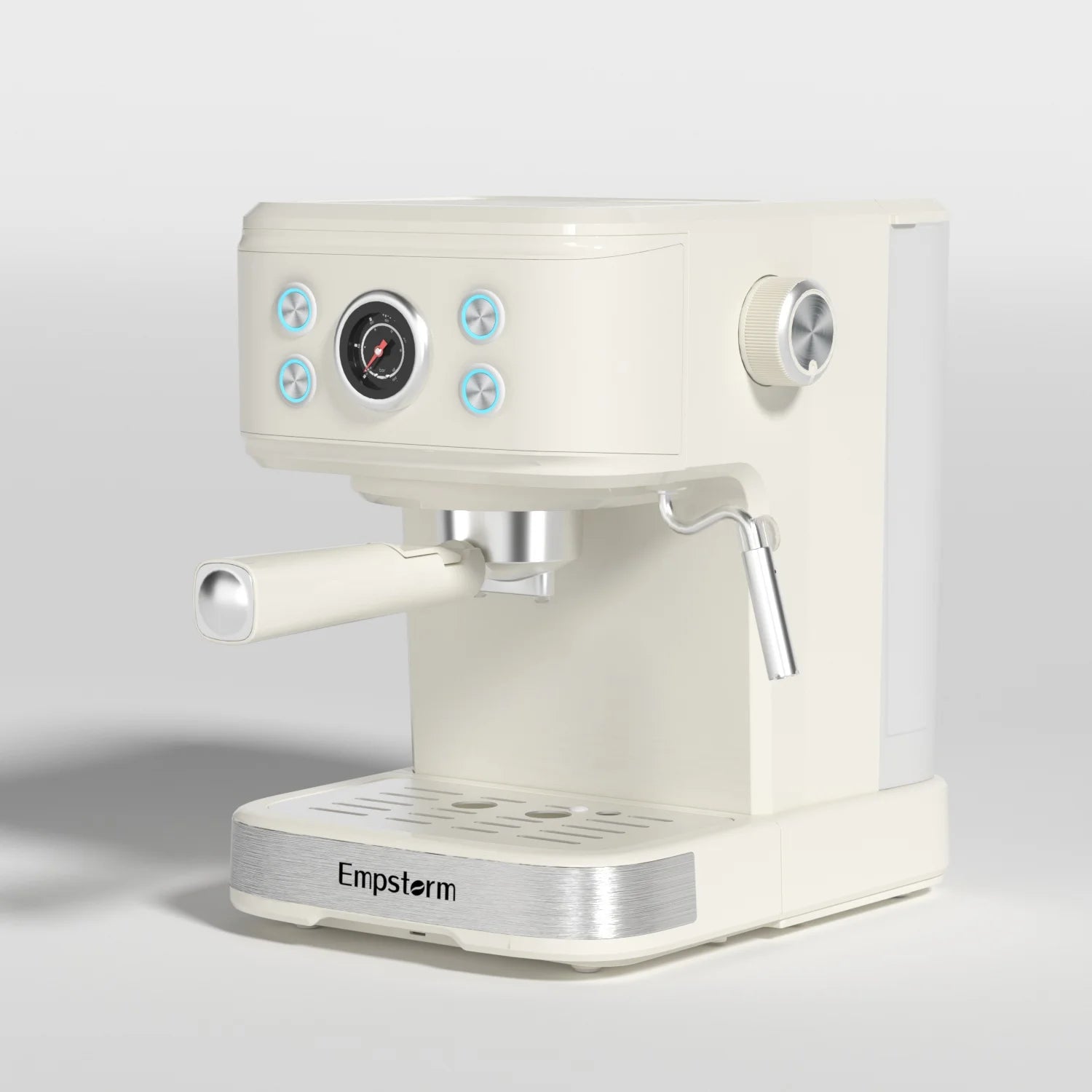 Empstorm 2 in 1 Capsule and Powder Semi-Automatic Coffee Machine Makes Espressos Lattes Cappuccinos for Office Home Hotel Use