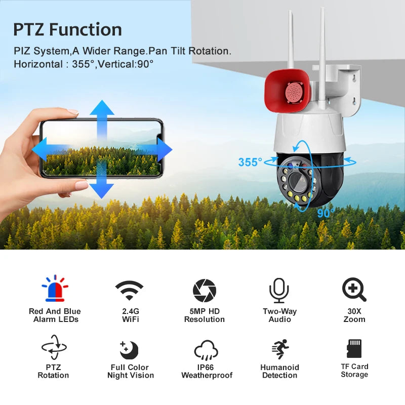 Cloud Storage Home Security Camera 4G Hotspot Wifi IP Camera Solar Powered Wireless Camera