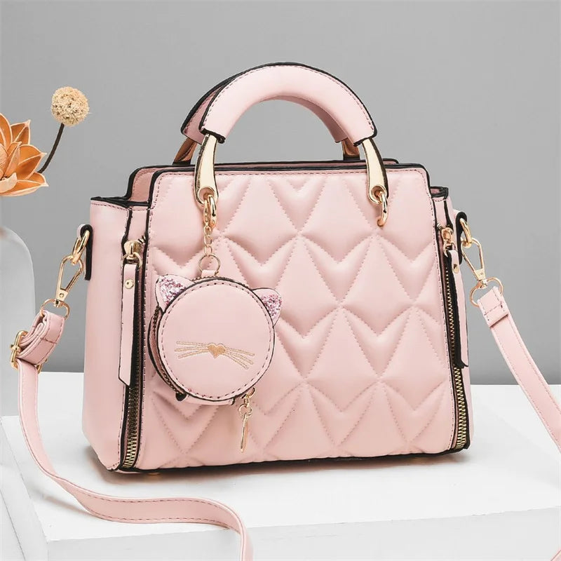 New Leather PU Luxury Hand Bags for Women Cute Bags Women Handbags Ladies Lady Bag Set Handbag Handbags