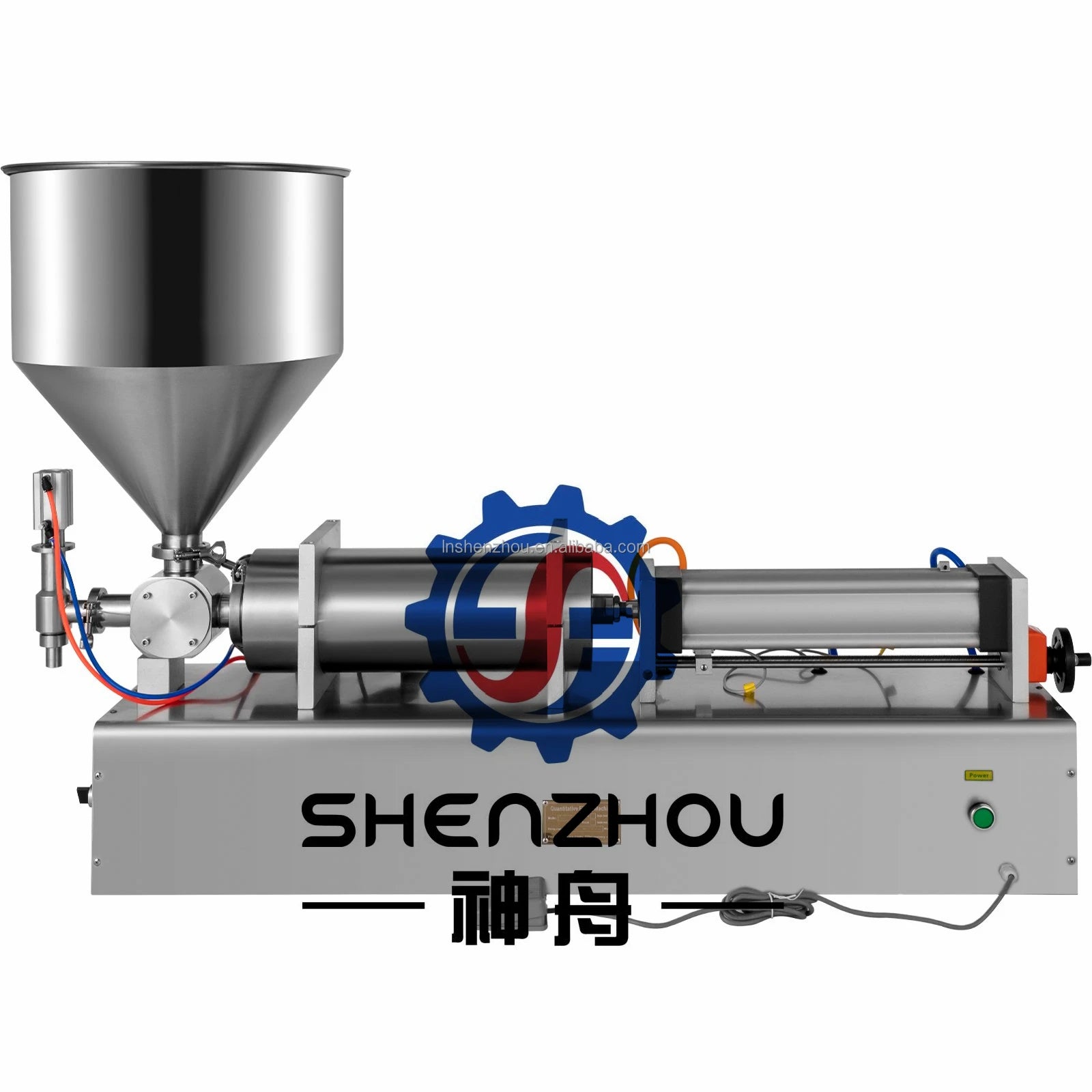Horizontal Pneumatic 10ml-1000ml Semi Automatic Coffee Juice Sauce 304 Stainless Steel Liquid Filling Machine