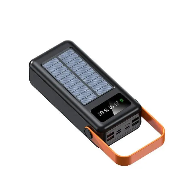 Customizable Powerbank 50000mAh 30000nah Solar Power Bank Outdoor with LED Lights New 6Ah Power Station with Cable Included