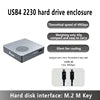 USB4 Mobile Hard Disk Box M2 Solid State NVME External Notebook Compatible with Thunderbolt 3/4 with Fan