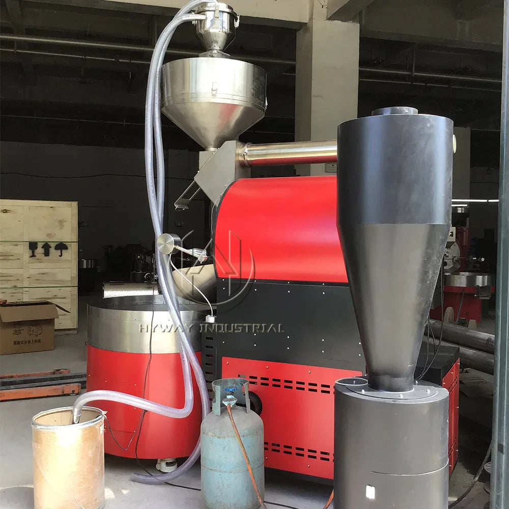 HW-60kg Drum Coffee Roaster Automatic Coffee Roaster Machine Commercial Cocoa