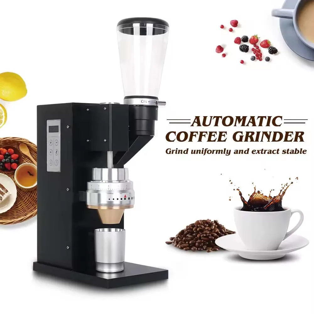 XEOLEO Electric Coffee Grinder 83mm Espresso Coffee Grinder Filterable Quantitative Automatic Coffee Bean Milling Machine