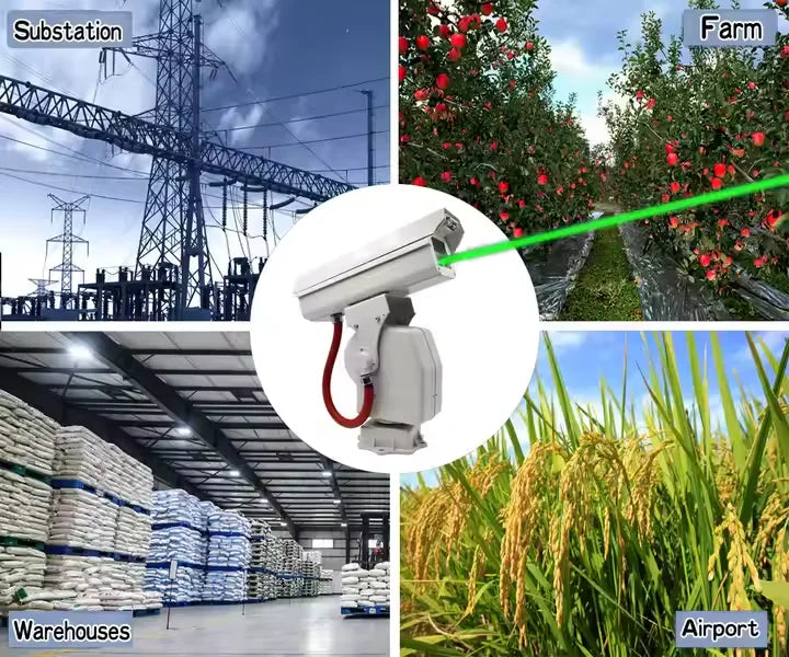 2025 Best Smart Bird Repellent 1w Laser Device Suitable for Airport Substation Ocean Farmland Garden Warehouse Keep Birds Away