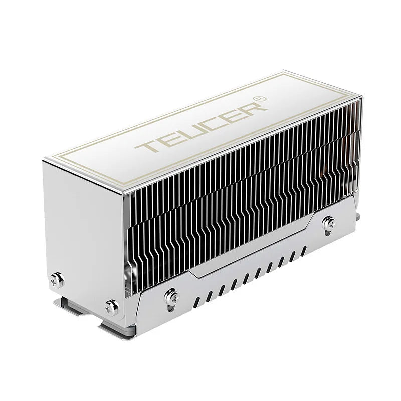 TEUCER 2280 M.2 Solid State Drive 2 Heat Pipe & LED Radiator Vest Cooling Fan for Computer & Laptop Case