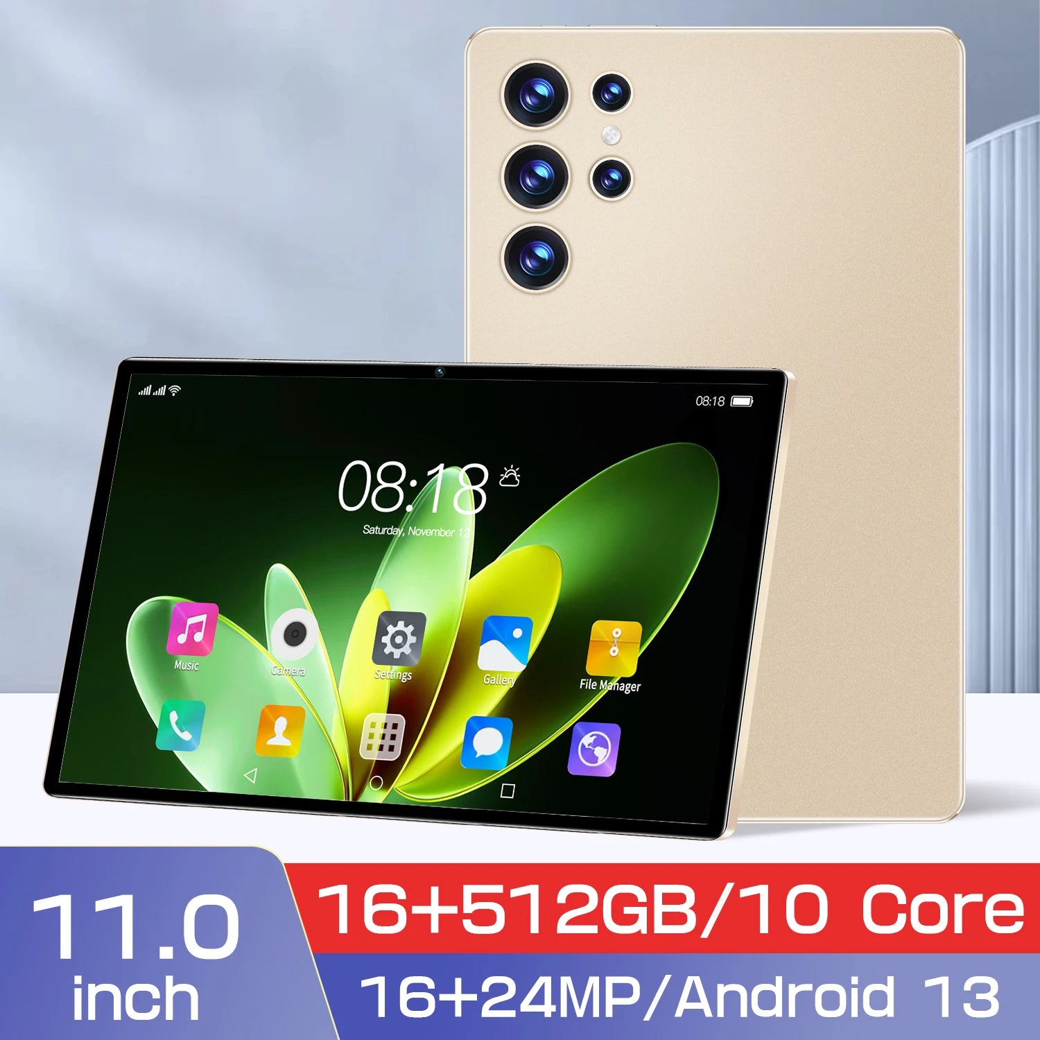 S23 Tablet 11 Inch Tablets Android System Octa-Core 16GB+512GB Kids Learning WIFI Tablet for Children