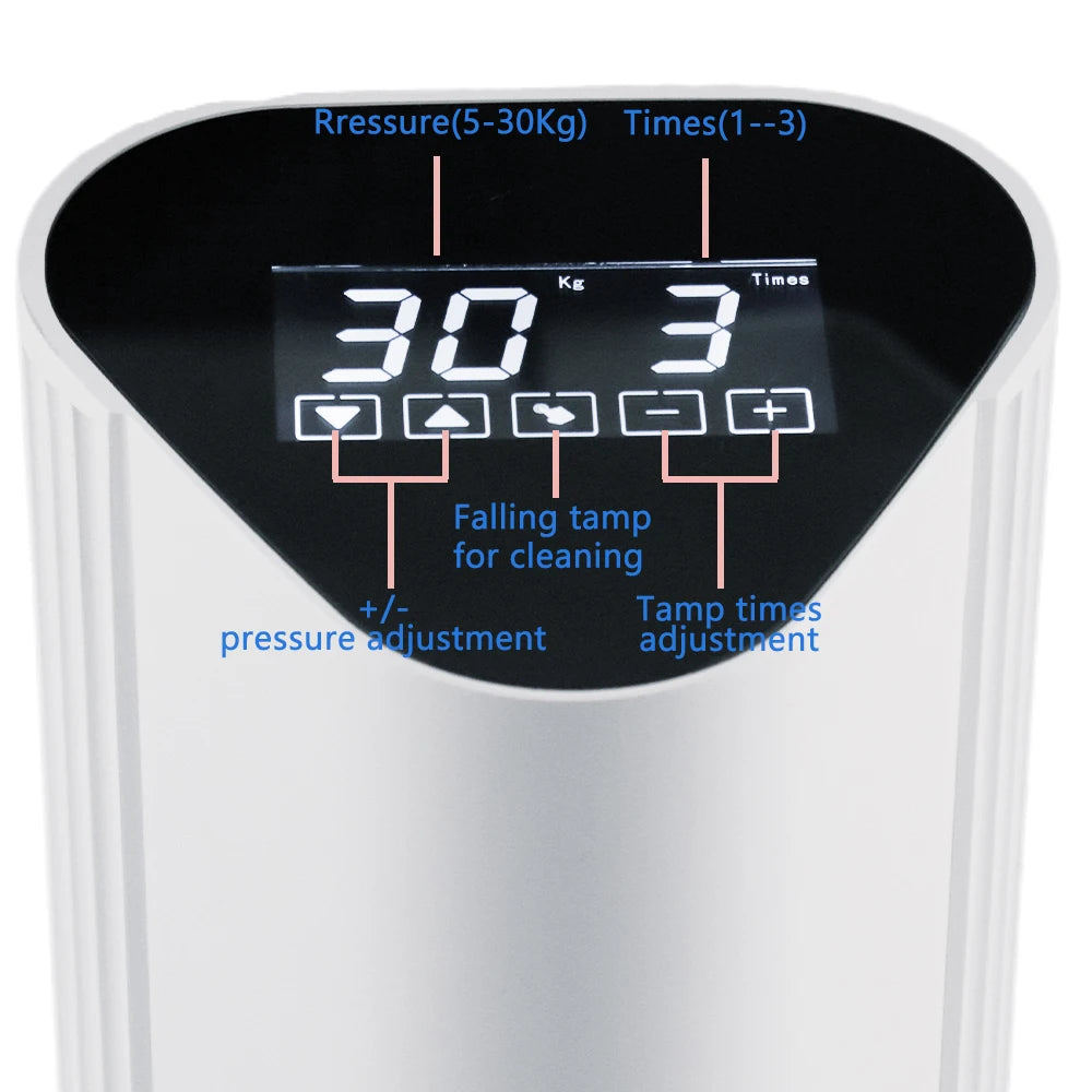 Auto Tamp Electric Espresso Coffee Tamper Machine Ripple Base Full Automatic Coffee Tampers 58mm 58.35mm 58.5mm