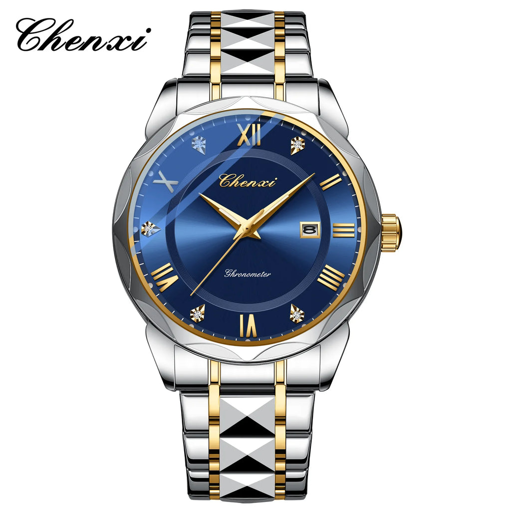 CHENXI 682 New Men's Watches Business Calendar Watch for Men Fashion Sport Waterproof Luminous Calendar Quartz Male Wristwatch
