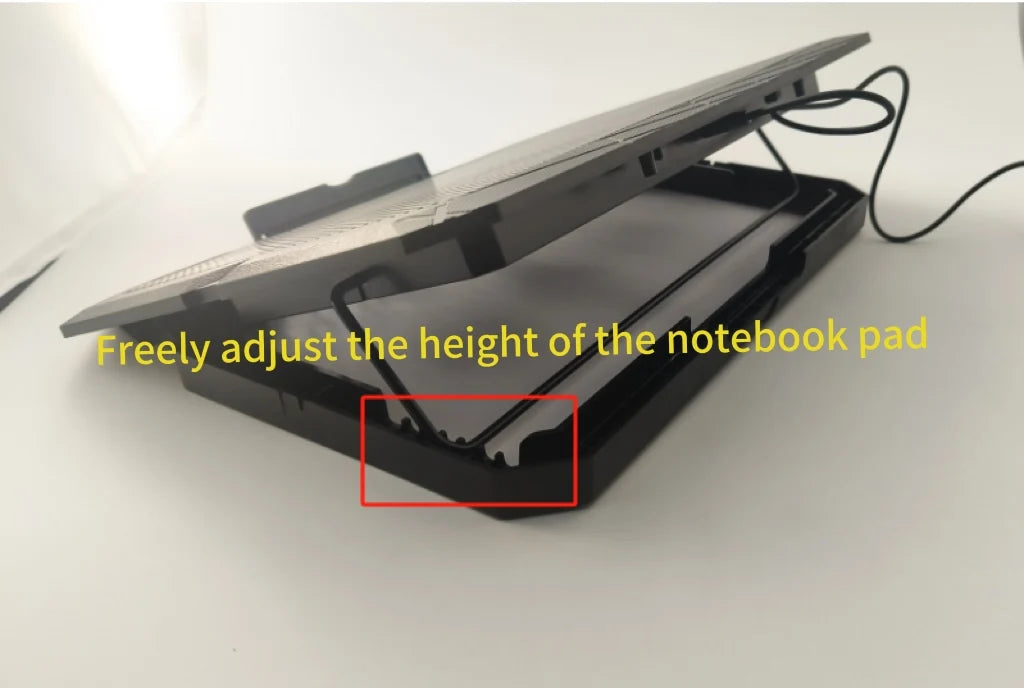 Aidecoolr 15-17 Inch Dual Fan Laptop Cooling Pad USB Connector Silent Axial Fan Customizable Size Sale