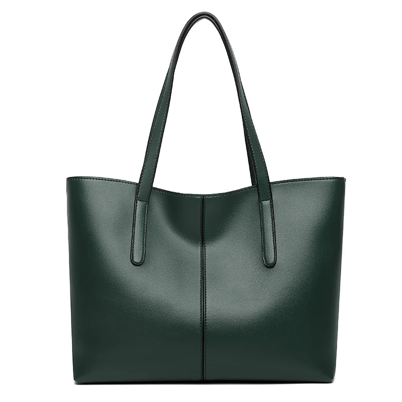 2023 New Tote Bag Simple Leisure Large Capacity Versatile Handbag Soft Leather Women'S Bags