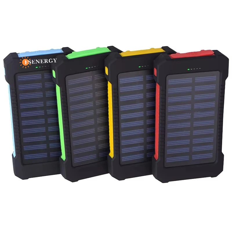 High-Efficient 20000mAh Solar Power Bank Charger Waterproof Mobile Phone/Tablet PC Solar Charger with 20000mAh Capacity