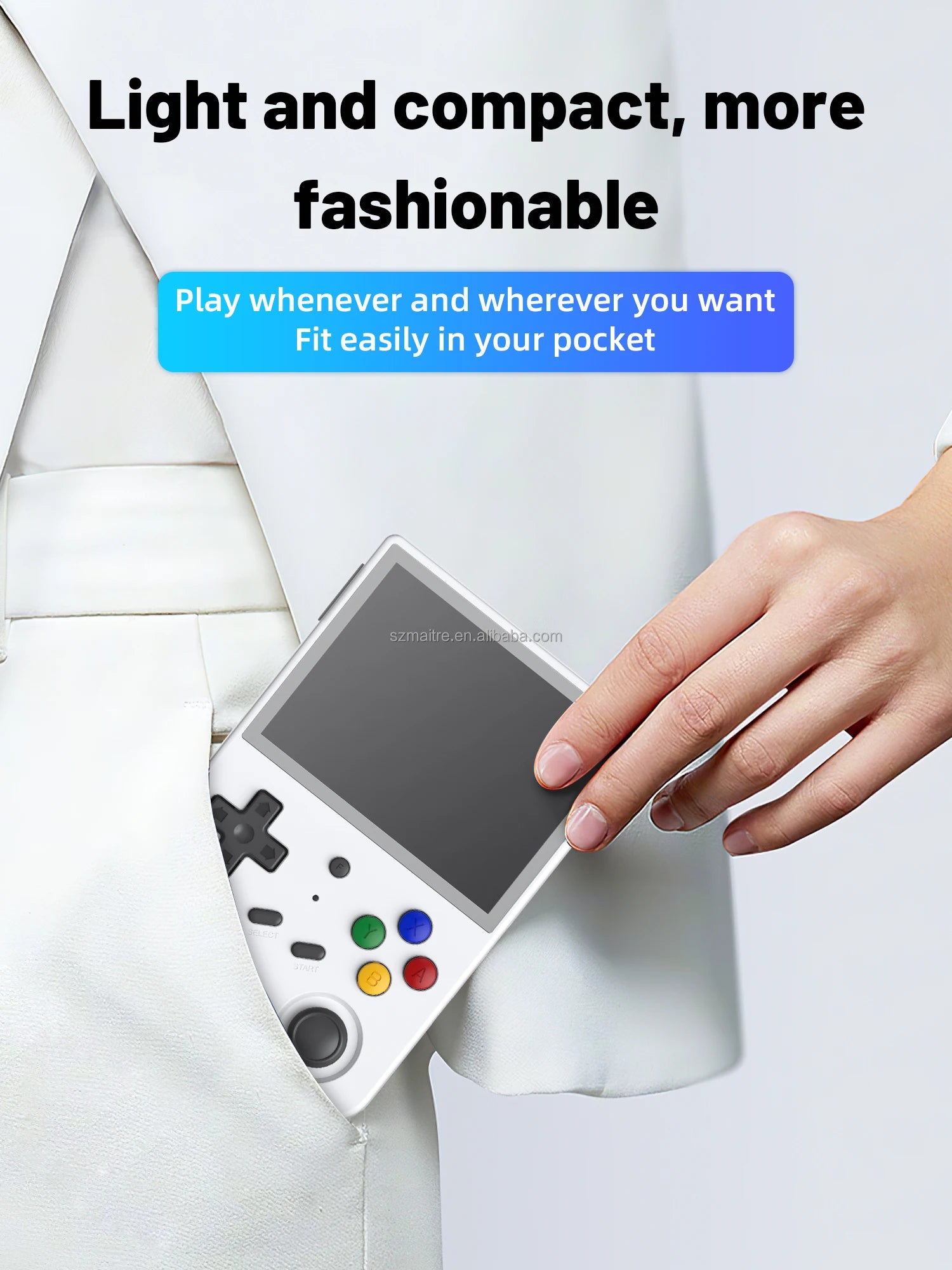 RG353V RG353VS for 5G WiFi Handheld Game Console RK3566 3.5" Retro Gaming Player with 10000 Games & 3500mAh Battery