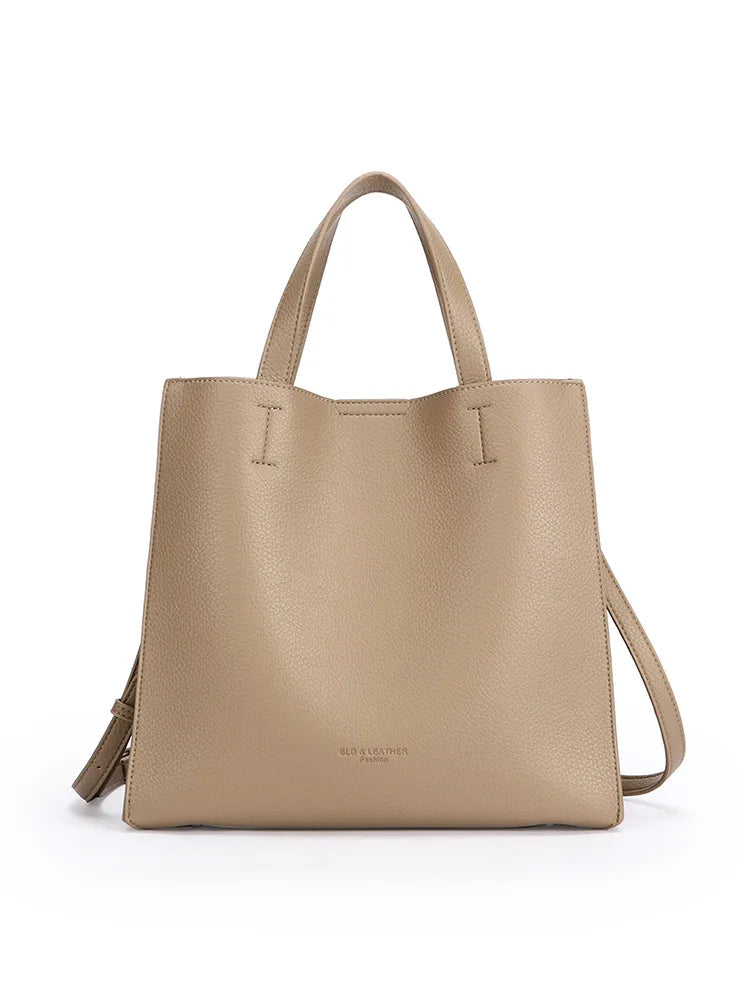 New Soft PU Korean Style Magnetic Buckle Large Capacity High-end Women's Tote Bag Simple Versatile Handbag Fashion Crossbody Bag