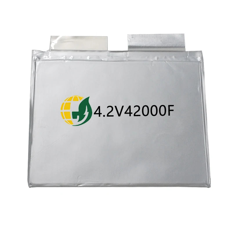 20000 Cycles YKY Supercapacitor Graphene Pouch 4.2V42000F20AH 6C Fast Charge ultra Capacitor House Camping Solar Power Bank