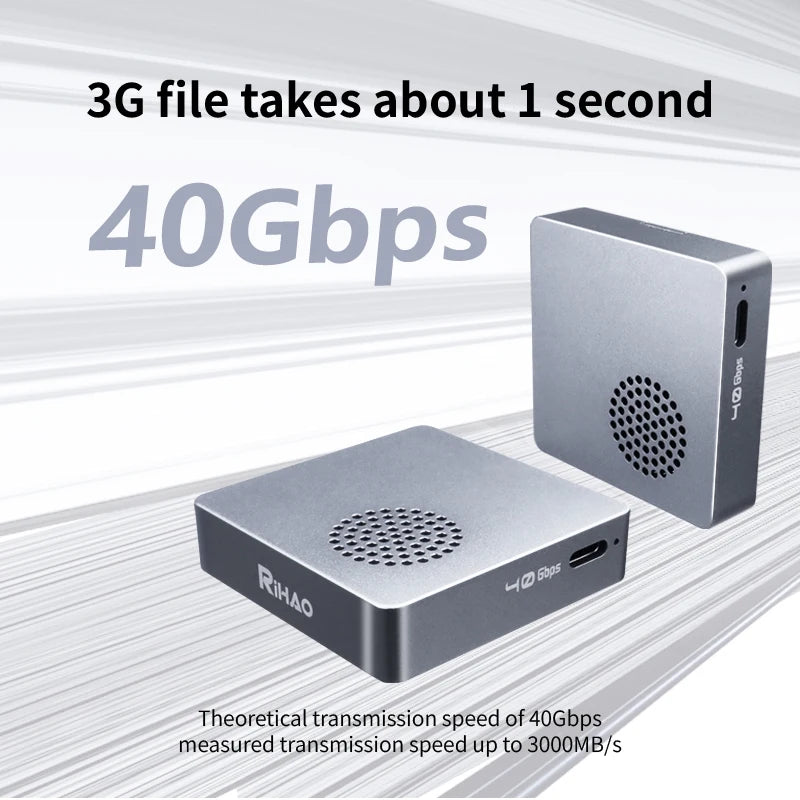 USB4 Mobile Hard Disk Box M2 Solid State NVME External Notebook Compatible with Thunderbolt 3/4 with Fan