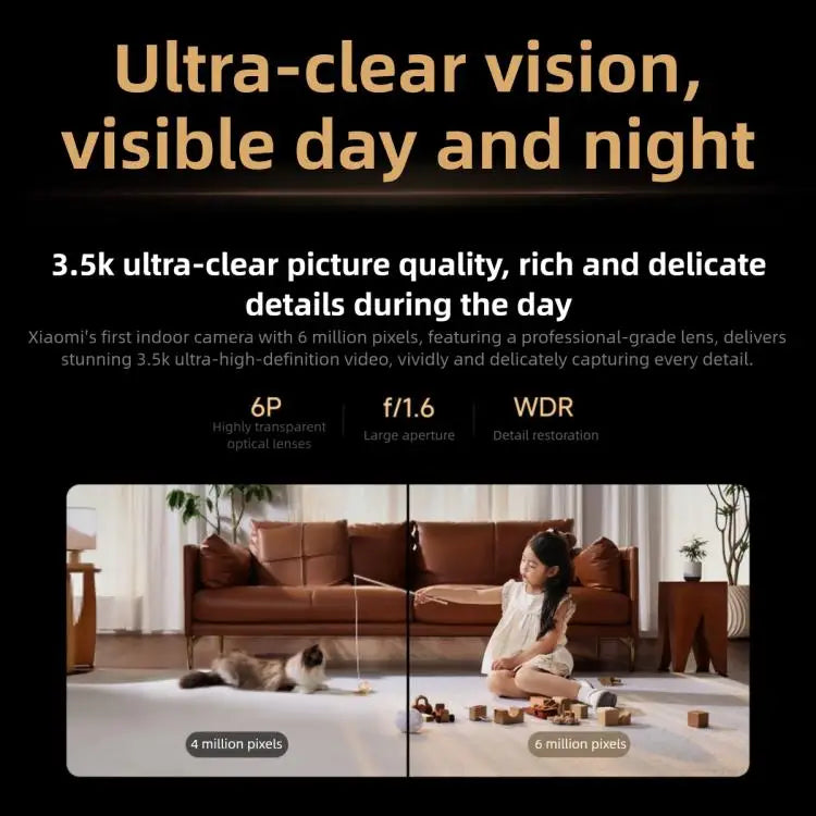 Original Xiaomi Smart Camera 4C 3.5K AI Detection Full Color Night Vision WiFi Home Wireless Security Camera