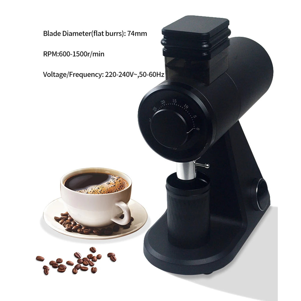 XEOLEO Industrial Coffee Bean Mill Flat Burr Electric Adjustable Thickness Coffee Grinder Household Automatic Coffee Grinder