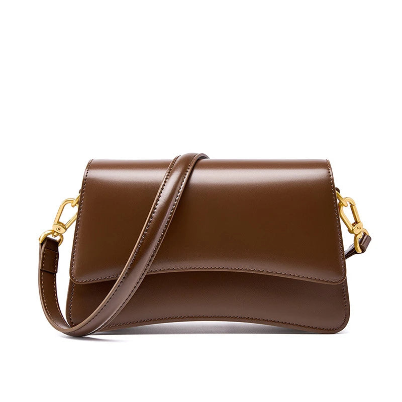 Promotional Custom Small Best Genuine Leather Woman Casual Handbag Single Shoulder Crossbody Women'S Bags for Women High Quality