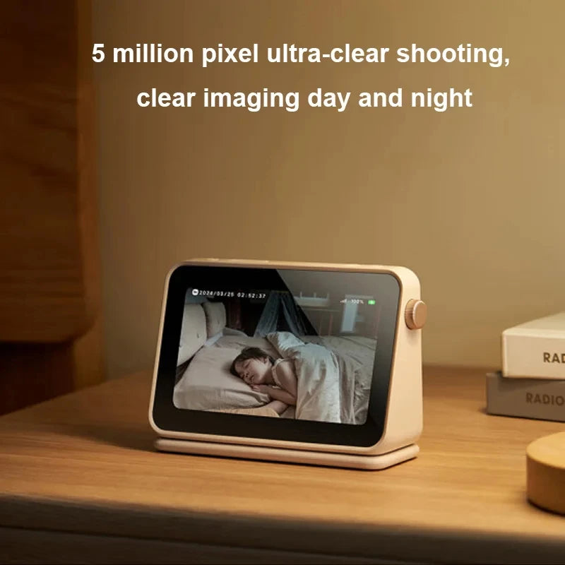 3K Mijia Wifi Smart Baby Camera with Video Monitor Screen Set and Audio Child Care Sound Detection for Xiaomi App