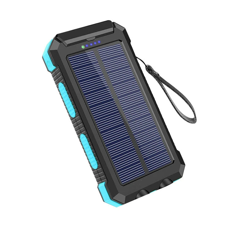 Outdoor Emergency Portable Solar Power Bank Type-c 20000mah Dual Usb Solar Panel Portable Power Station