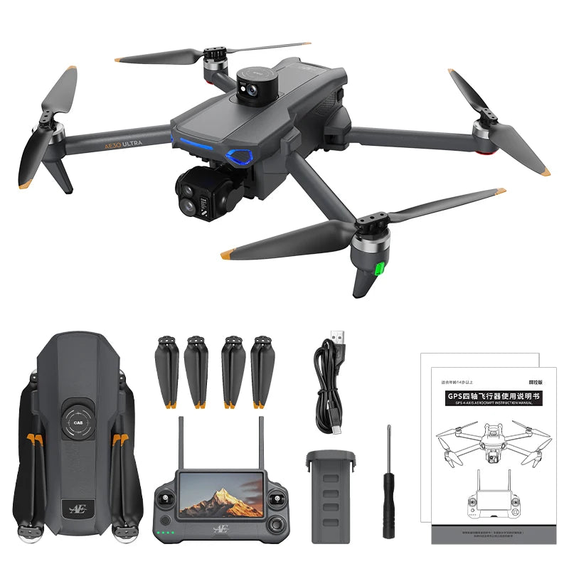 Hot Sell AE30  MINI 4K  Dual Camera WiFi FPV Air Professional  Fpv Drone  Rc Drone   Professionnel 4k  Drone Without Oas