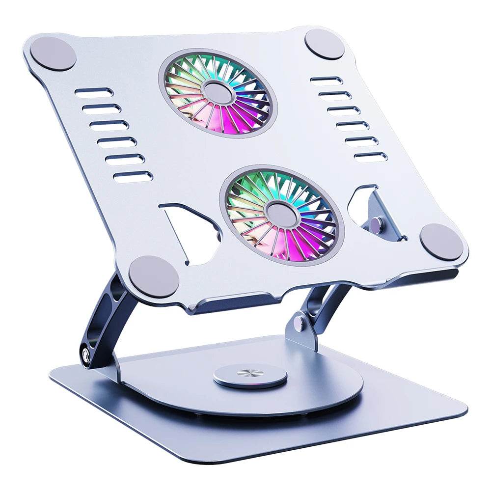 Desktop Folding Laptop Stand with Cooling Fan Refrigeration Laptop Cooler & PC Stand