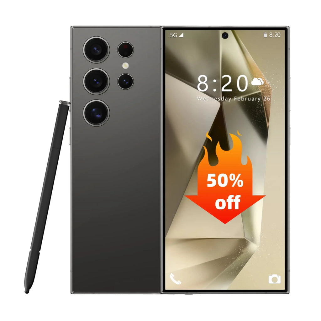 For S26 Ultra 5G Android 15 Octa Core Smartphone French OLED 144Hz Display Above 8000mAh Battery Gaming Phone