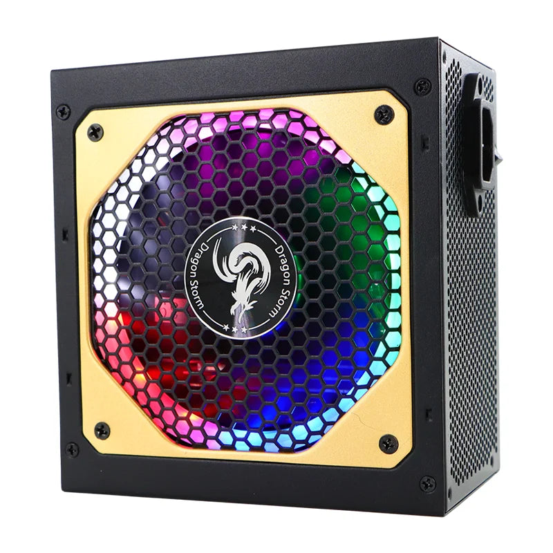 JULONGFENGBAO 850W ATX APFC Full Voltage RGB Fan Fully Modular Computer PC Gaming Power Supply for Server/Desktop PSU