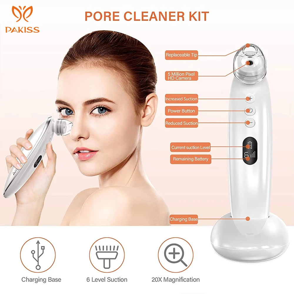 Electric Blackhead Remover With WiFi  App Wireless Camera Observation Skin Care Tools  Blackhead Remover Vacuum With Camera
