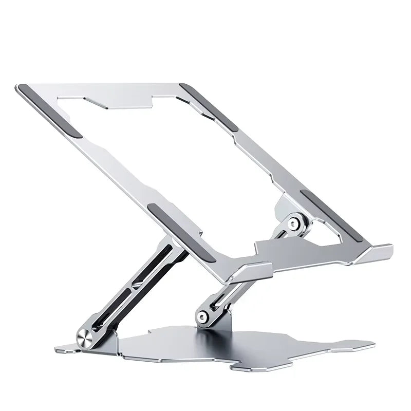 Wholesale Dual Fan Aluminum Alloy Ergonomic  Laptop Stands with Fan Adjustable Foldable Portable  Metal Tablet Cooling Stand