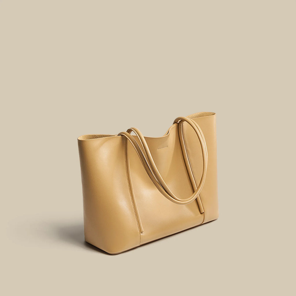Niche Tote Bag Genuine Leather Women's Bag New Large Capacity Handbag High-end Cowhide Underarm Shoulder Bag